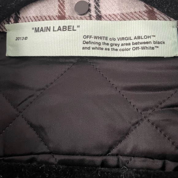 Off-White grey checker hooded shirt jacket - Picture 8 of 15